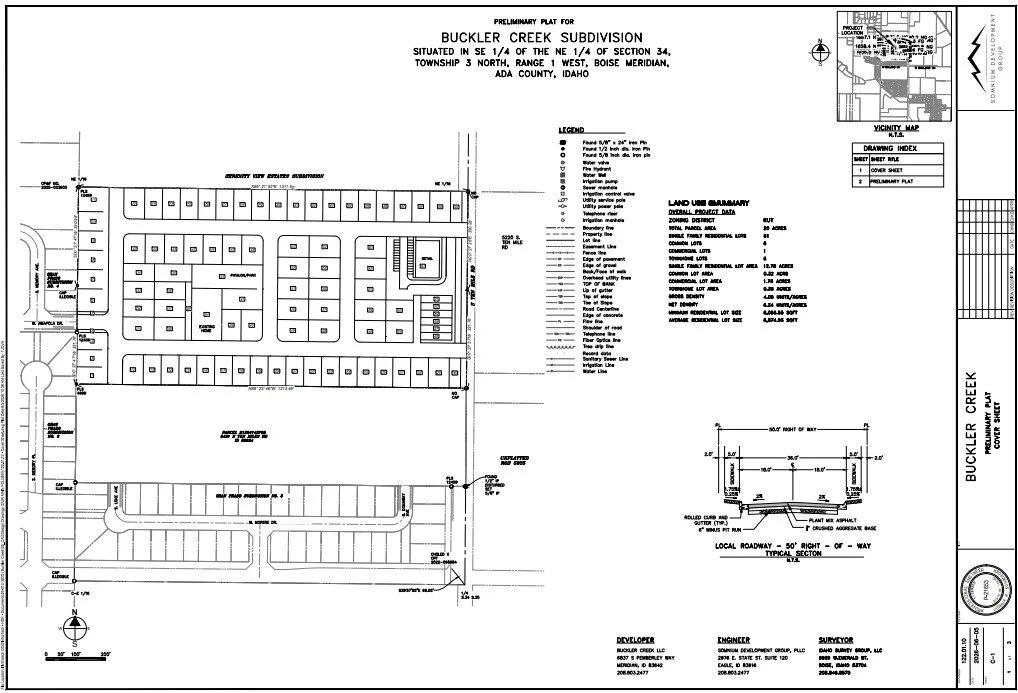 Buckler Creek subdivision preliminary plat (opens PDF)
